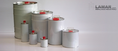 Cylindrical containers - Line solvents and catalysts